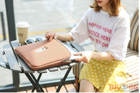 Túi Chống Sốc Macbook Laptop Gấu Brown Hàn Quốc 2019-3